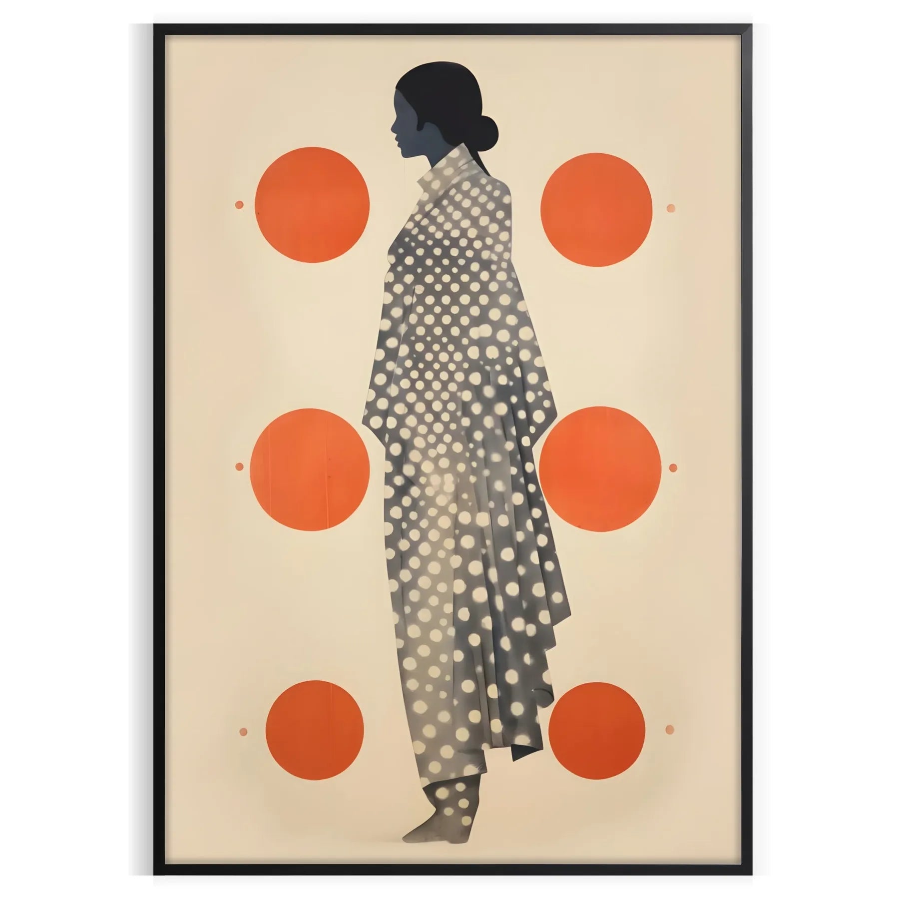 popular poster stylish gray vibrant orange striking piece wall art gift artwork modern touch space decor today sizes A4 cm A0