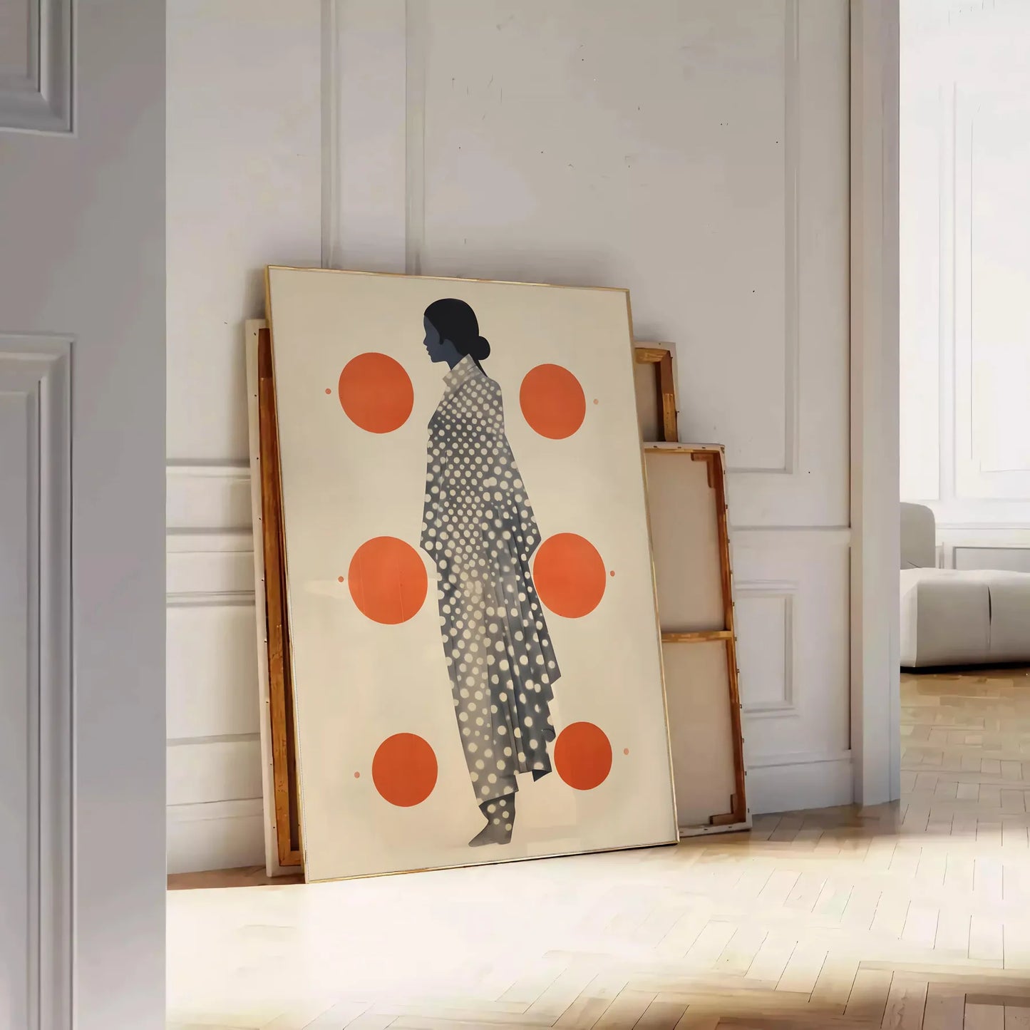 popular poster stylish gray vibrant orange striking piece wall art gift artwork modern touch space decor today sizes A4 cm A0