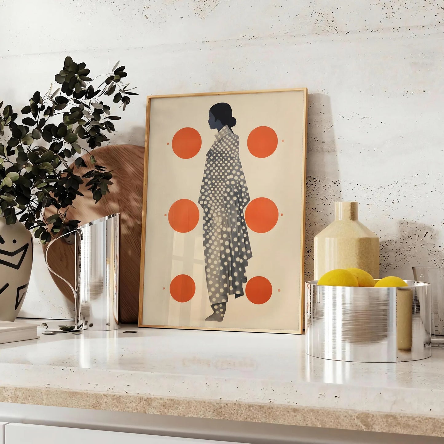 popular poster stylish gray vibrant orange striking piece wall art gift artwork modern touch space decor today sizes A4 cm A0