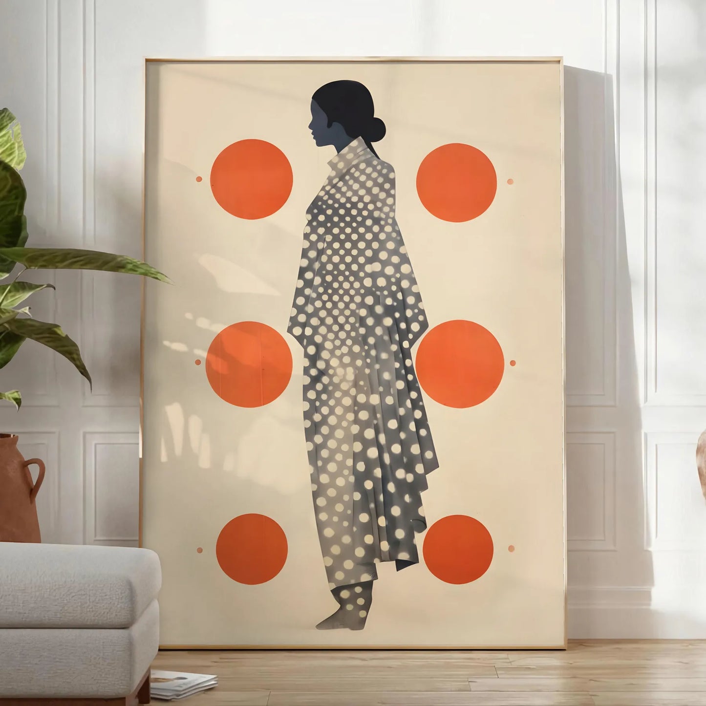 popular poster stylish gray vibrant orange striking piece wall art gift artwork modern touch space decor today sizes A4 cm A0