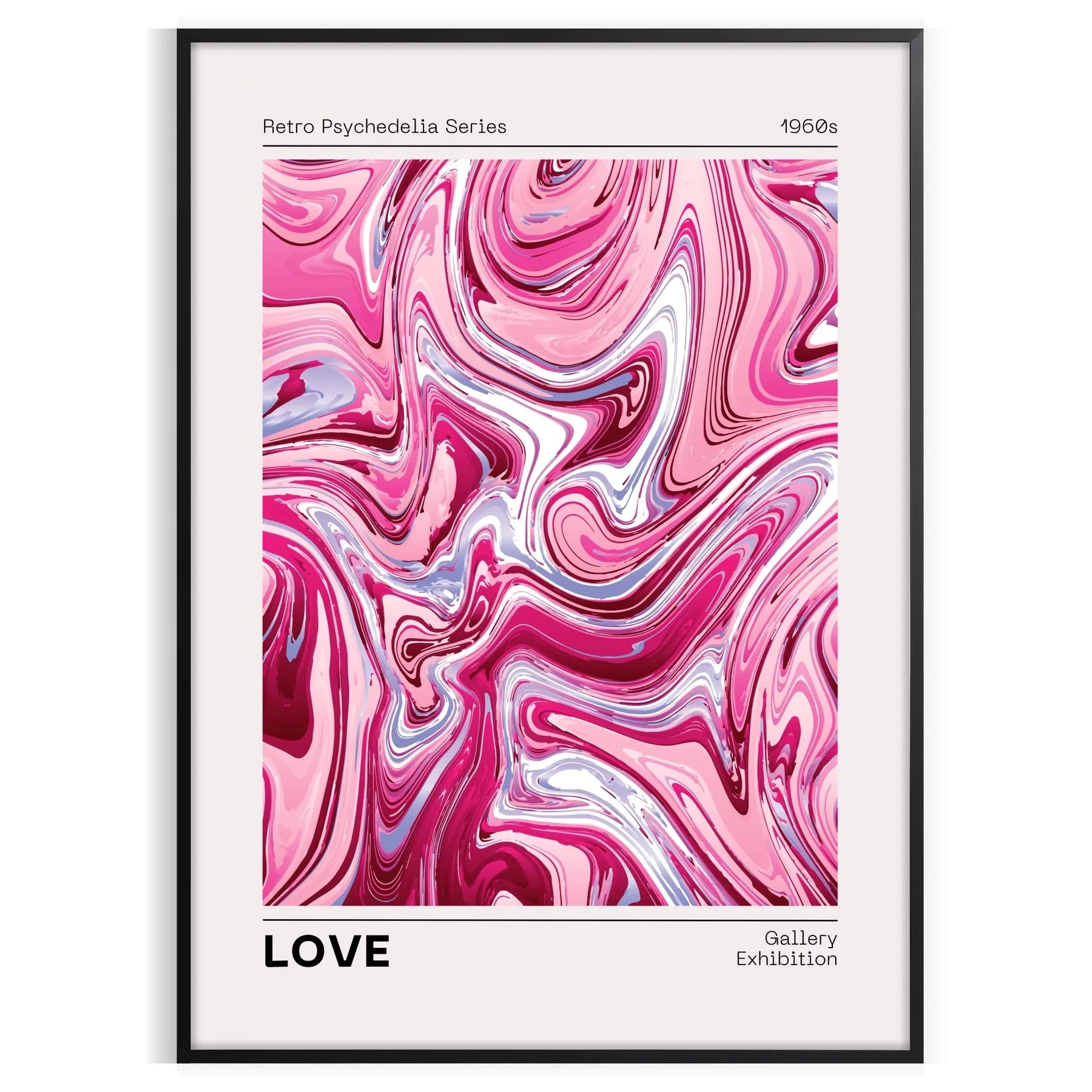 space retro psycho trendy poster rich brown vibrant orange hues eye wall art unique gift touch nostalgia home decor standalone print