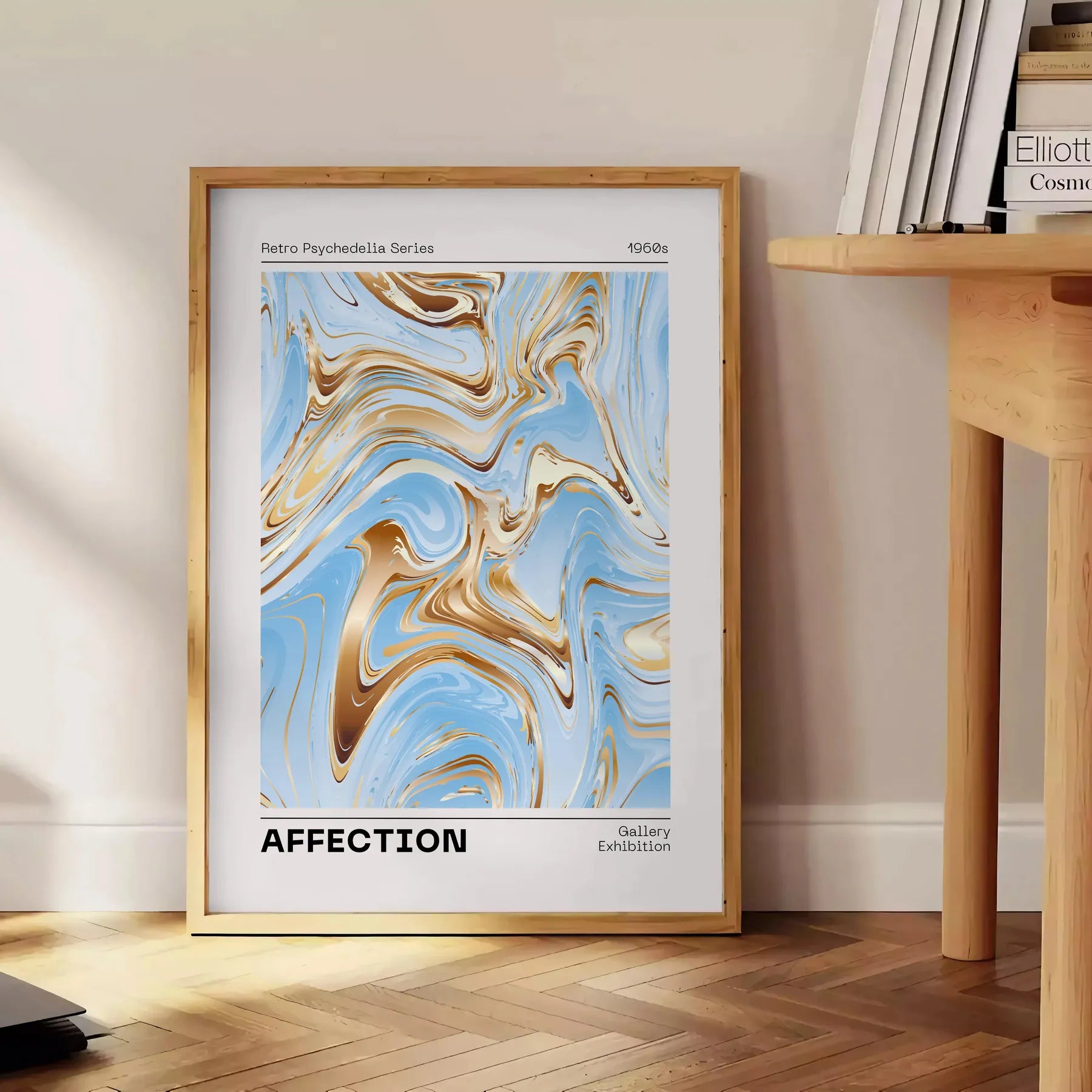 space retro psycho poster eye blend black green hues wall art thoughtful gift striking print touch vintage drama setting sizes A4 cm A0