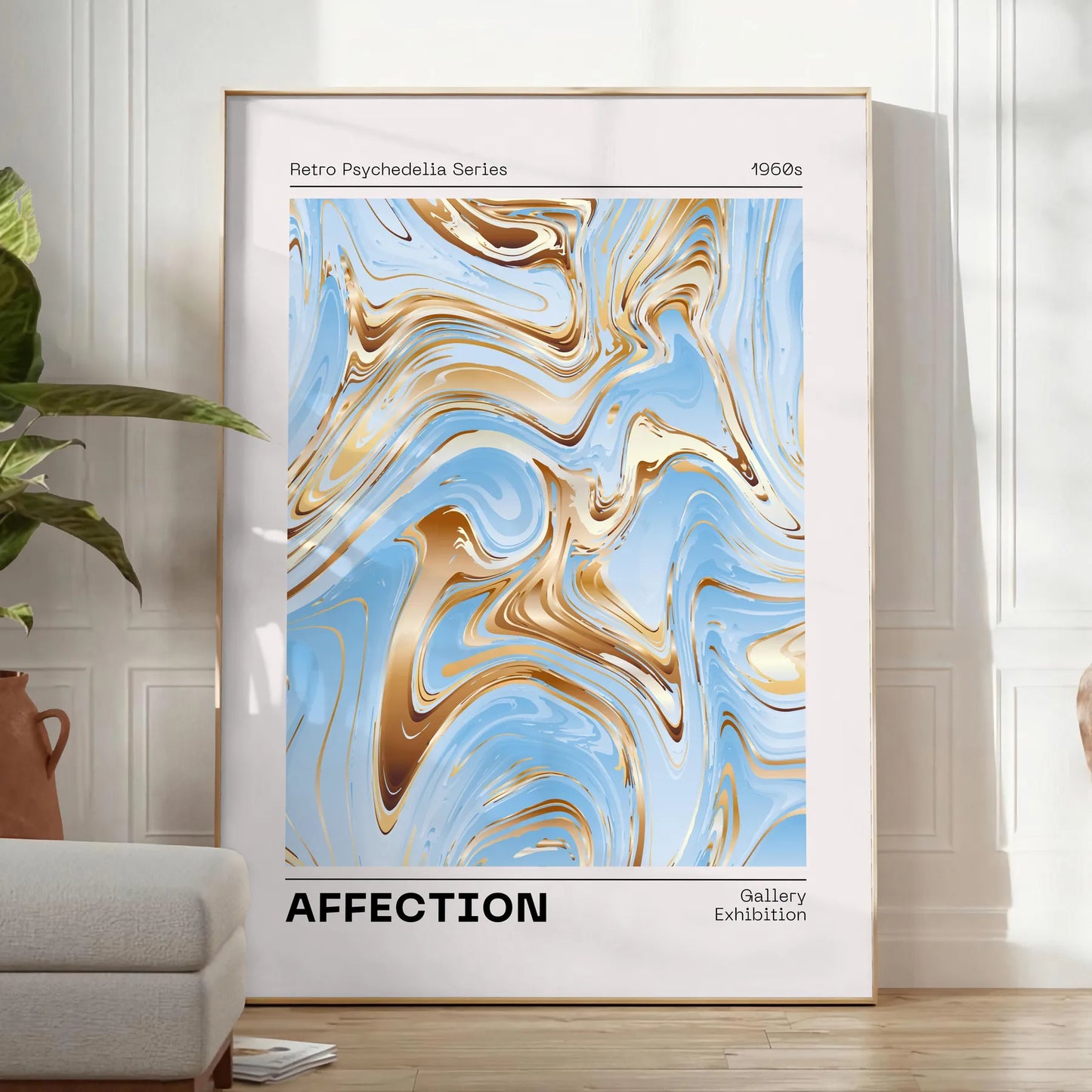 space retro psycho poster eye blend black green hues wall art thoughtful gift striking print touch vintage drama setting sizes A4 cm A0