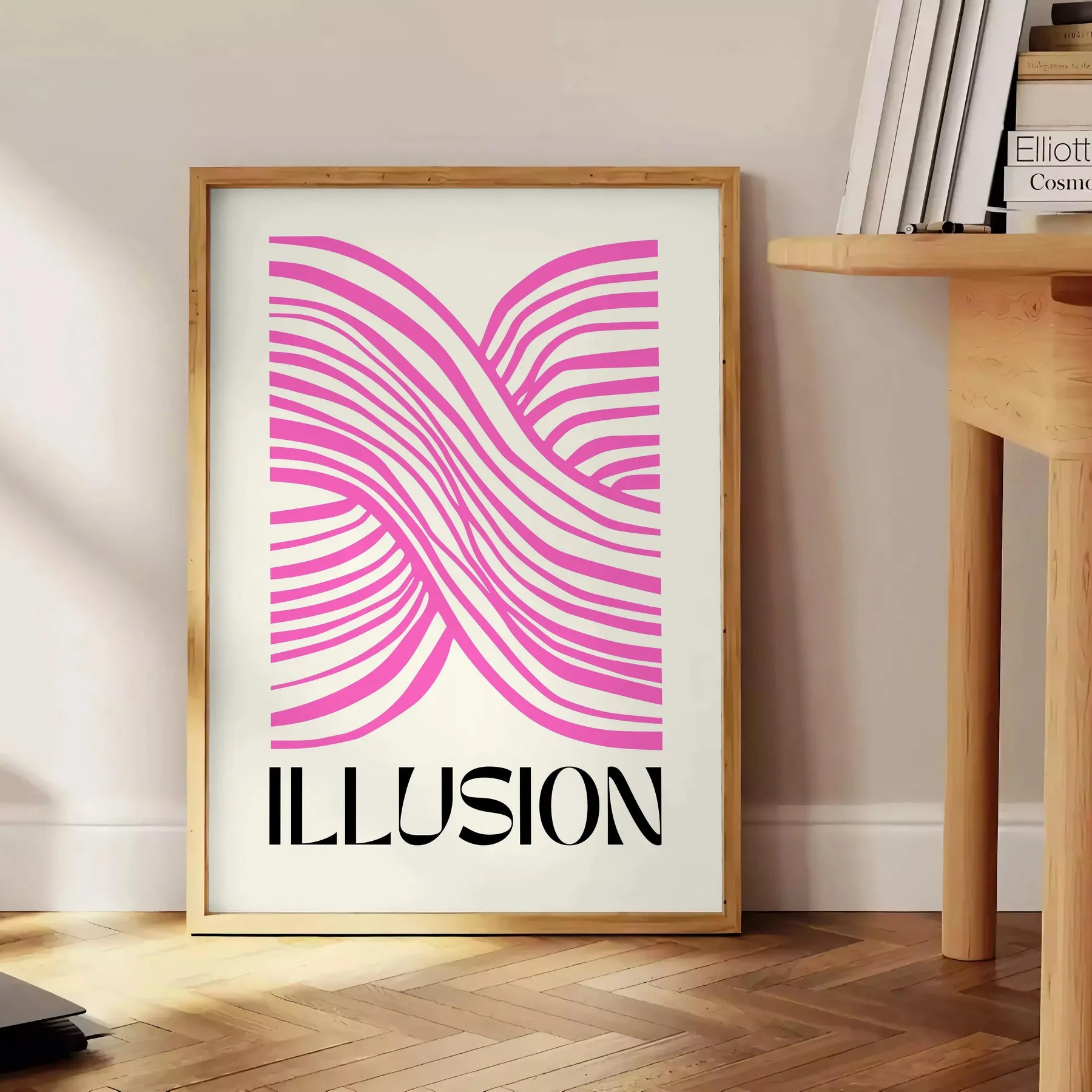 space retro psycho poster gray black hues captivating wall art piece bold statement perfect gift unique artwork decor stunning print frame standalone