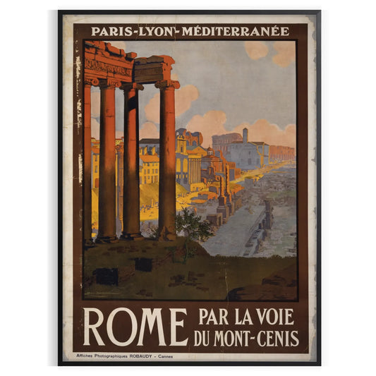 beauty Rome stunning travel art poster rich brown green tones city timeless charm wall thoughtful gift sizes A4 cm A0 elegance décor today