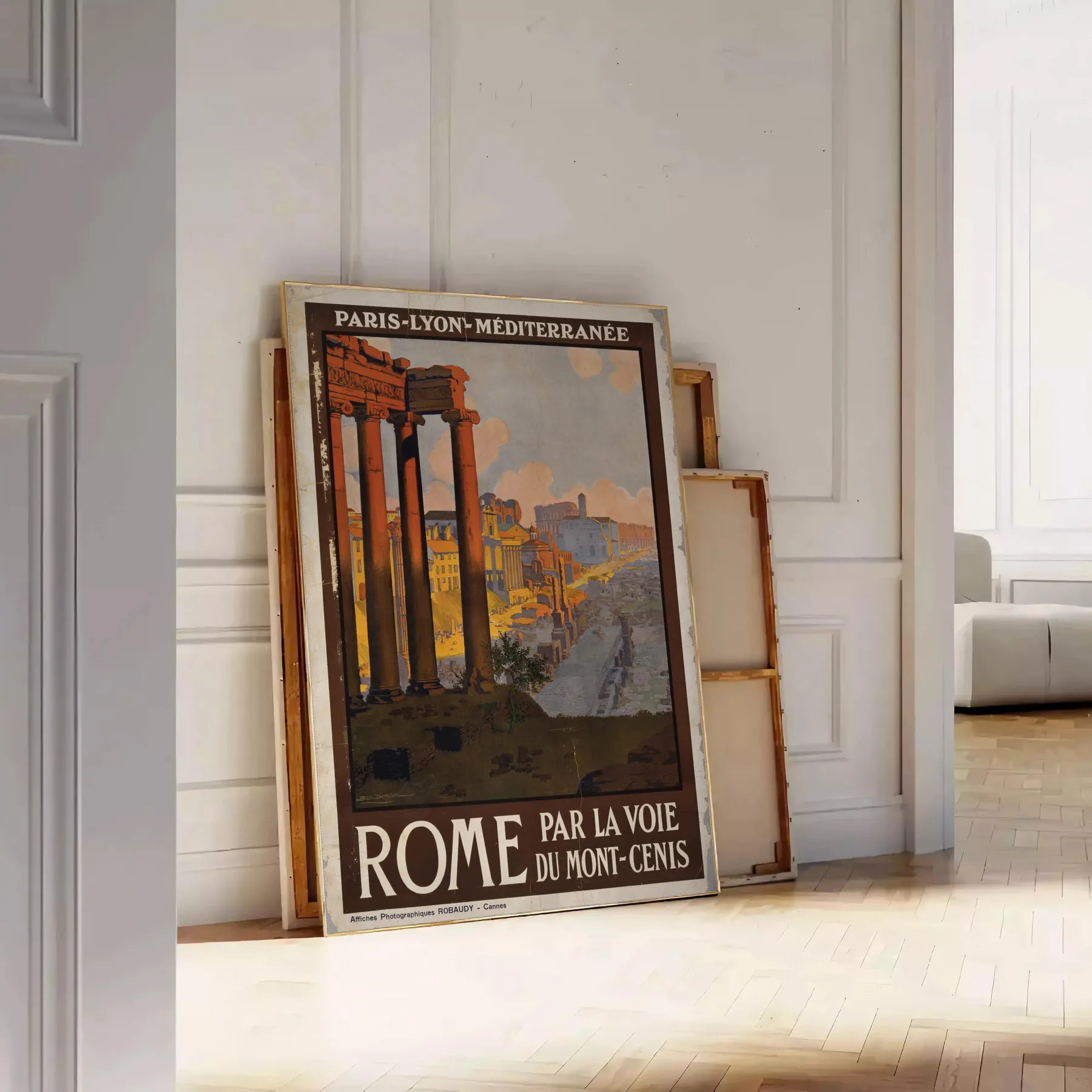 beauty Rome stunning travel art poster rich brown green tones city timeless charm wall thoughtful gift sizes A4 cm A0 elegance décor today