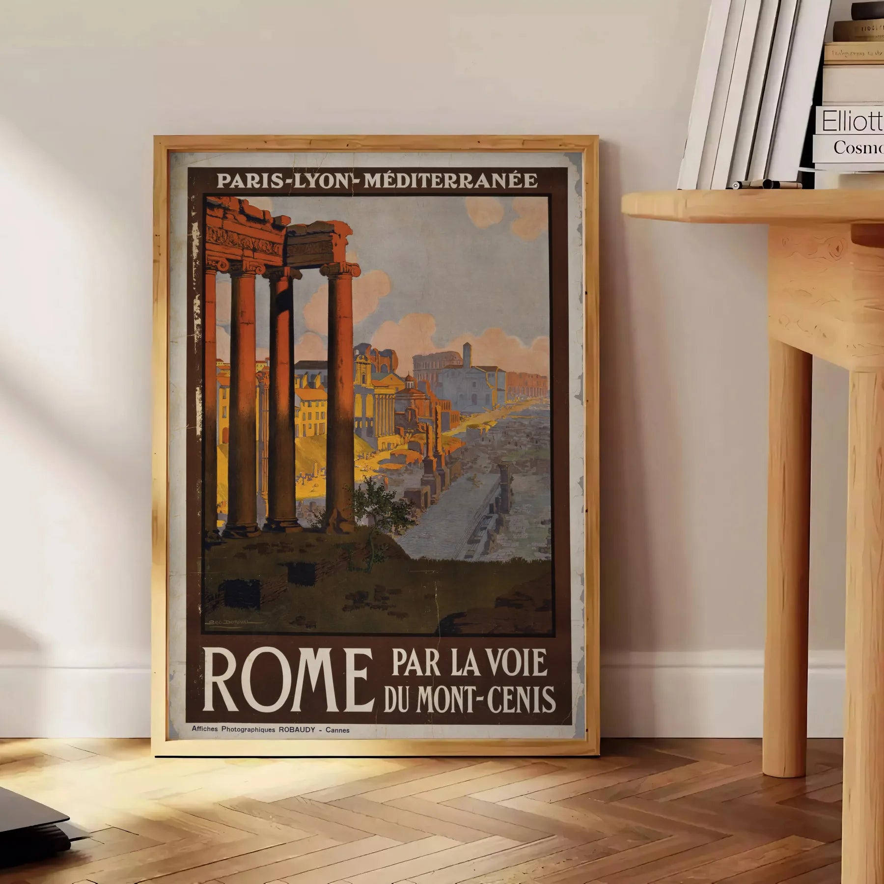 beauty Rome stunning travel art poster rich brown green tones city timeless charm wall thoughtful gift sizes A4 cm A0 elegance décor today