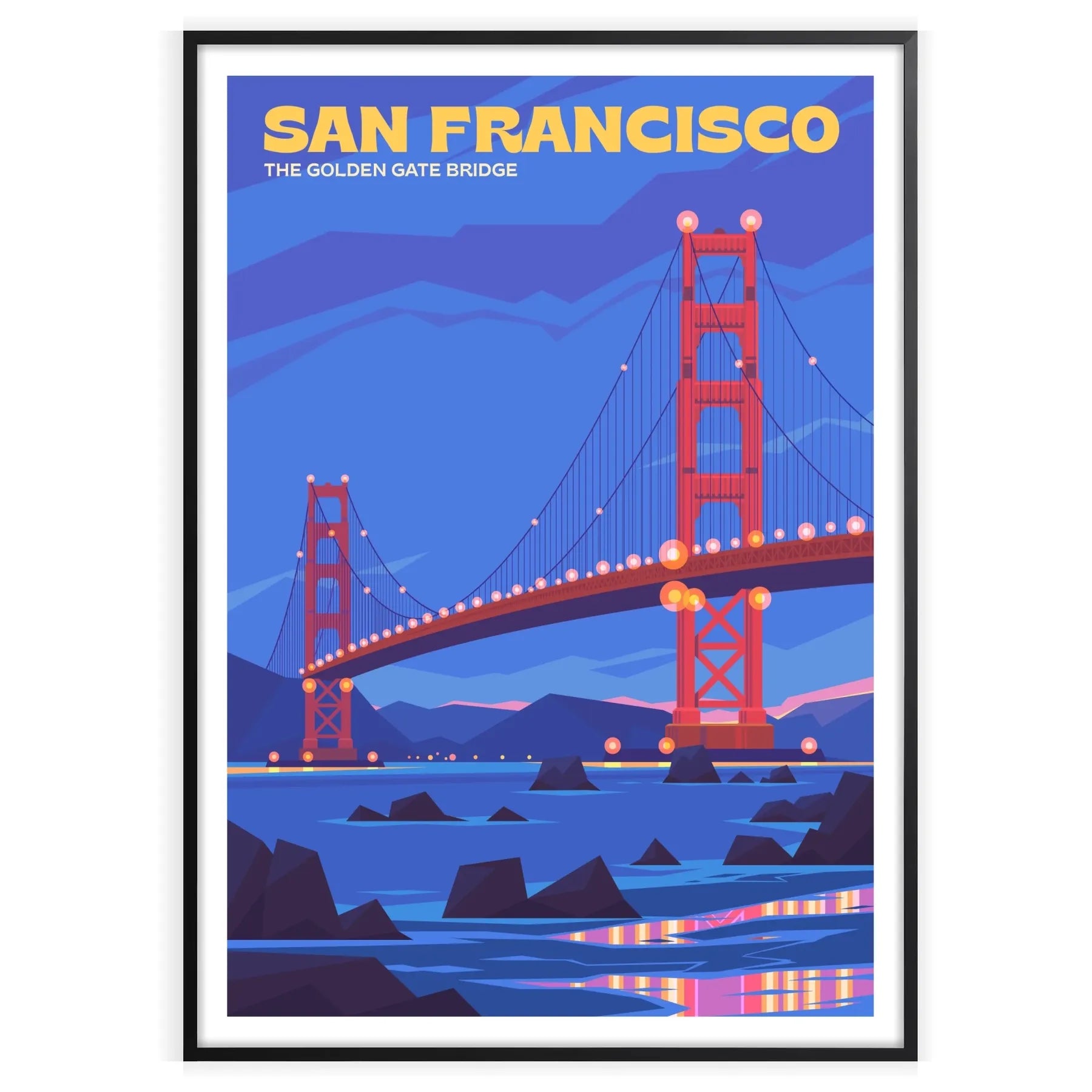 beauty San Francisco stunning poster sophisticated blend brown gray wall art city charm gift own collection A4 cm A0 sizes elegance space