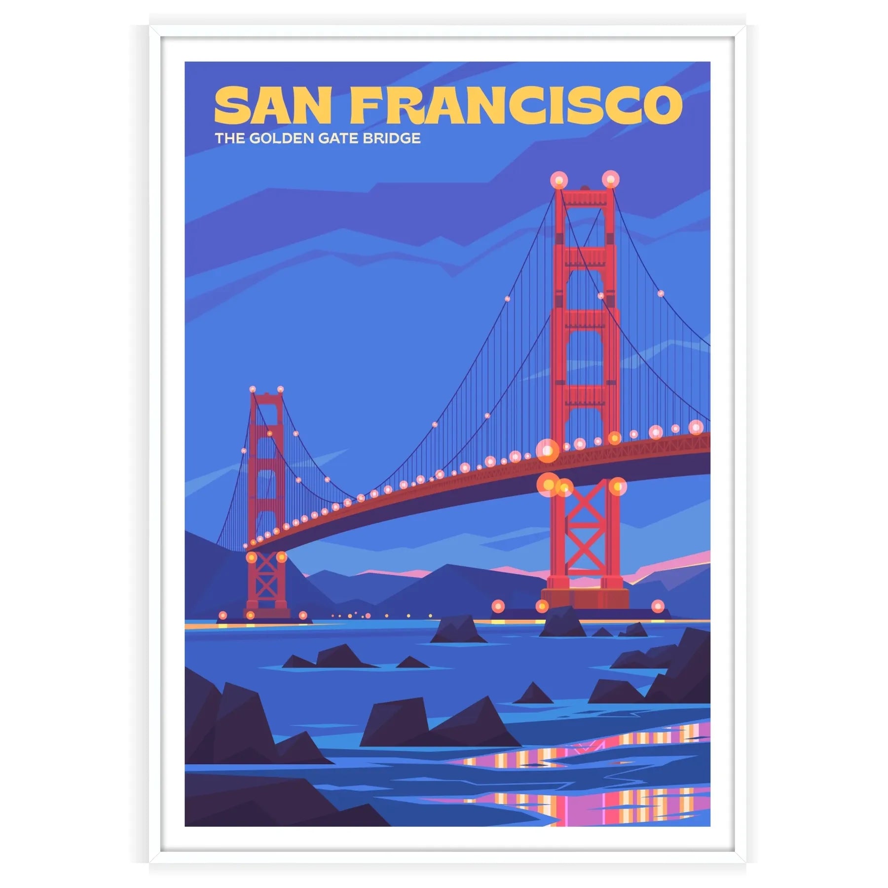 beauty San Francisco stunning poster sophisticated blend brown gray wall art city charm gift own collection A4 cm A0 sizes elegance space
