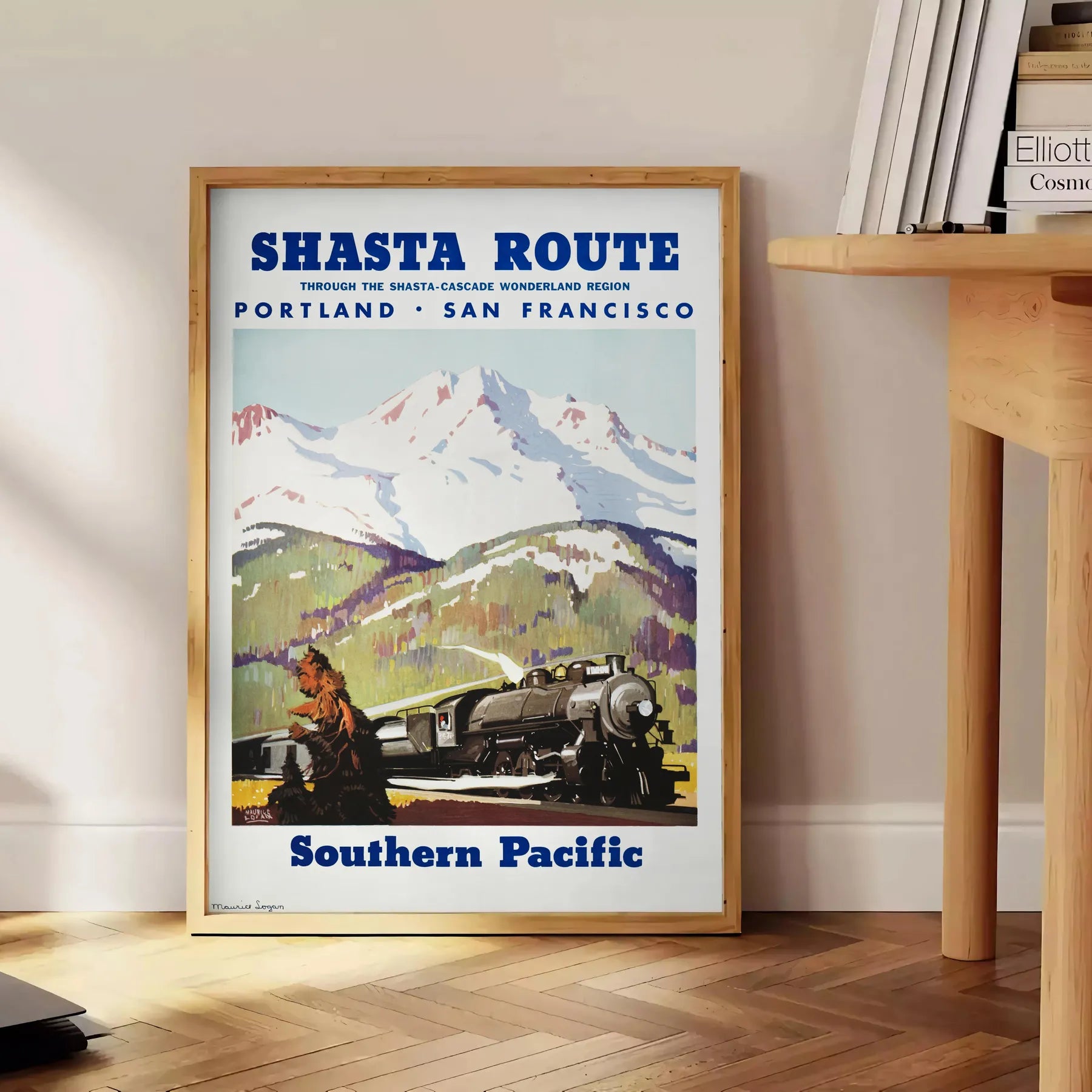 charm San Francisco Portland stunning gray green travel poster wall art gift artwork city vibes earthy elegance space standalone print