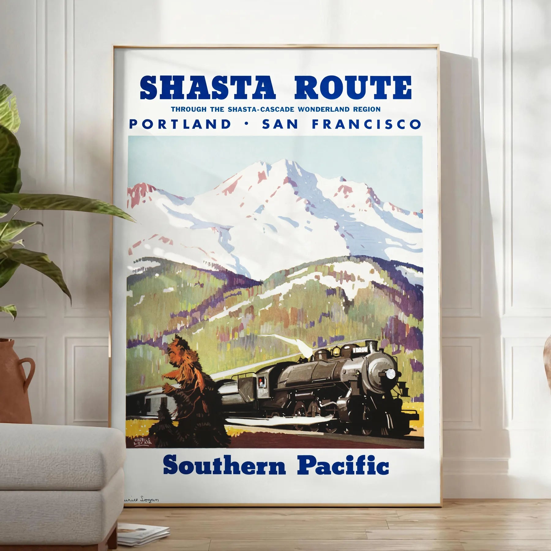 charm San Francisco Portland stunning gray green travel poster wall art gift artwork city vibes earthy elegance space standalone print