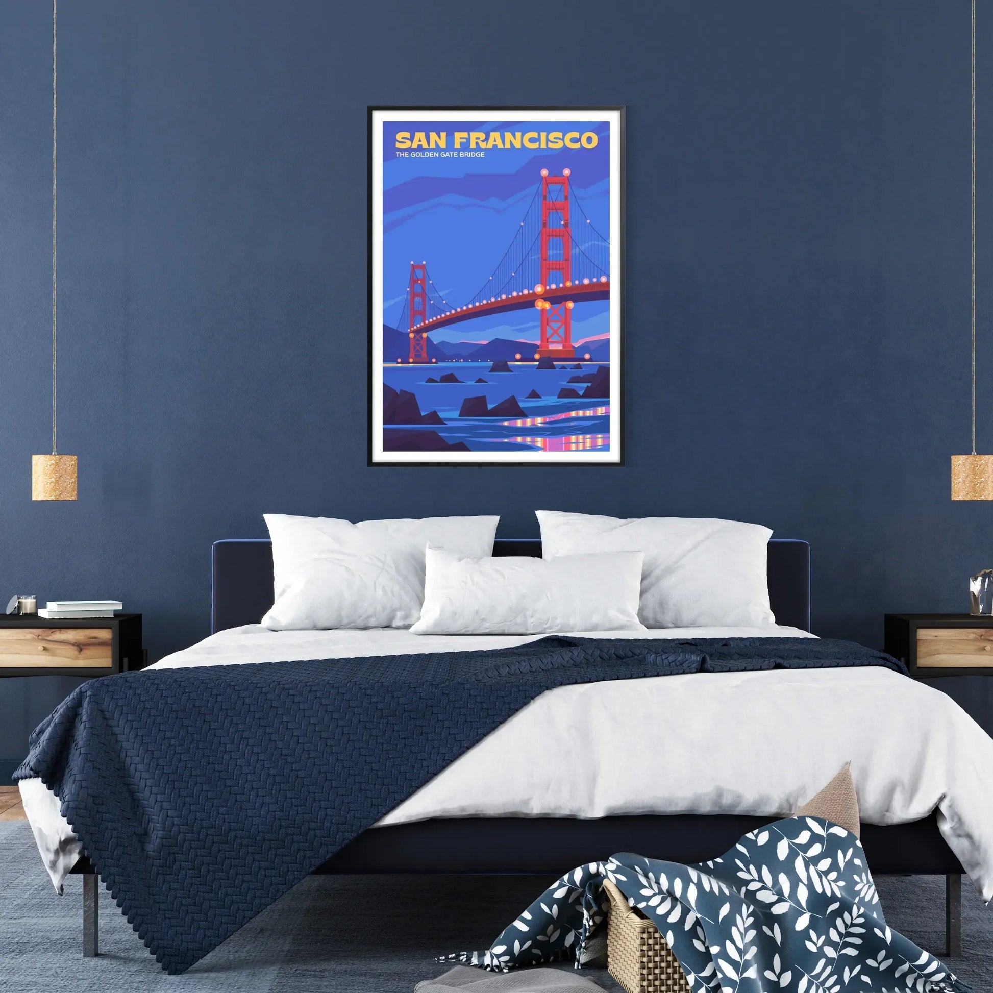 beauty San Francisco stunning poster sophisticated blend brown gray wall art city charm gift own collection A4 cm A0 sizes elegance space