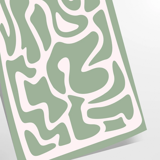 perfect blend style trend vibrant green blue poster eye wall art ideal gift pop color space decor captivating print available unframed options