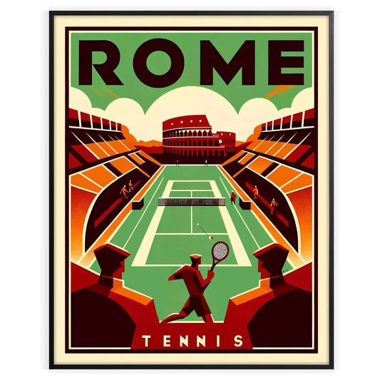 Elegant Roma tennis artwork perfect for any sports enthusiast